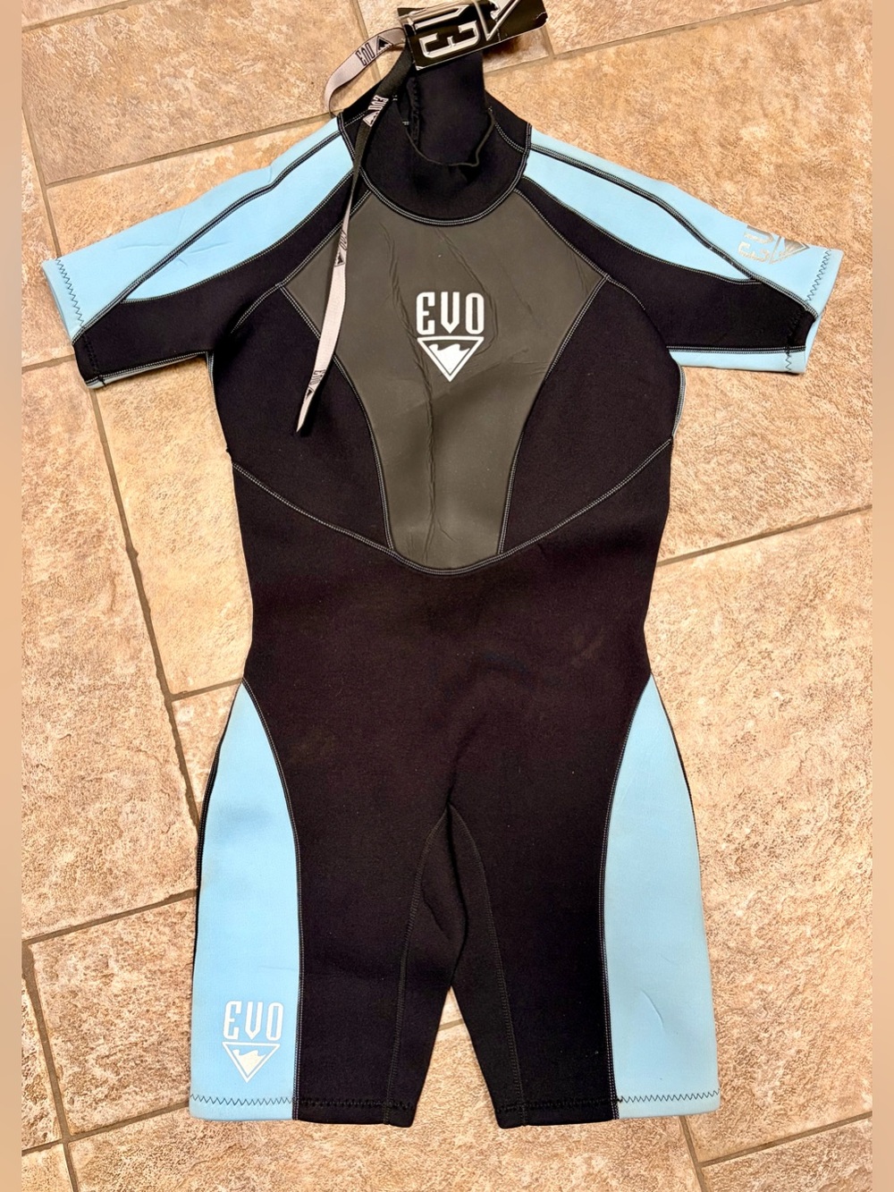 EVO 3mm Women's Shorty Wetsuit - Black -  Size 5/6 (See Chart) - Brand New